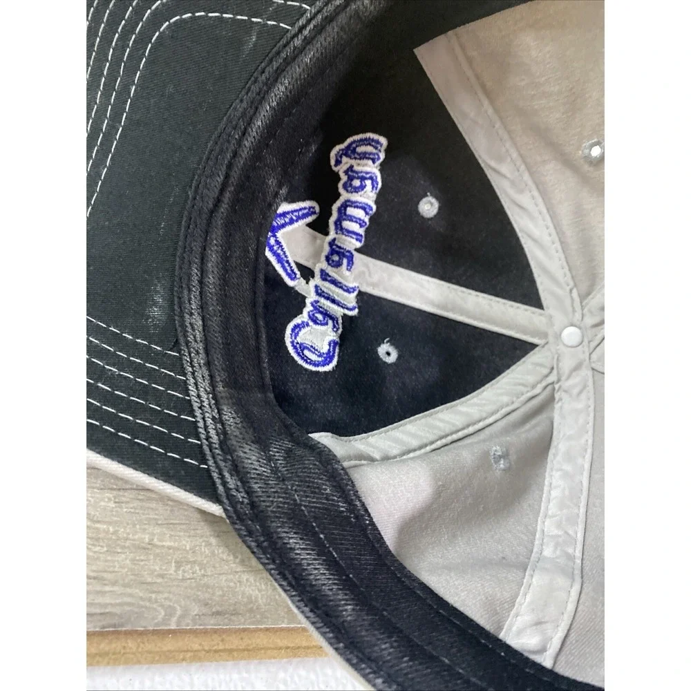 Callaway Golf Hat Mens Gray Blue Embroidered‎ Logo Adjustable Strapback Cap (BD)